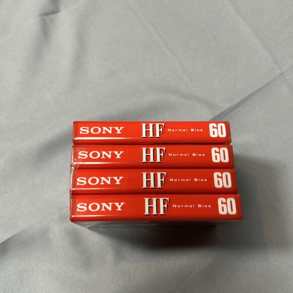 SEALED! Sony 4 Pack HF High Fidelity 60 Minute C-60HFC Cassette Normal Bias New - Picture 4 of 7